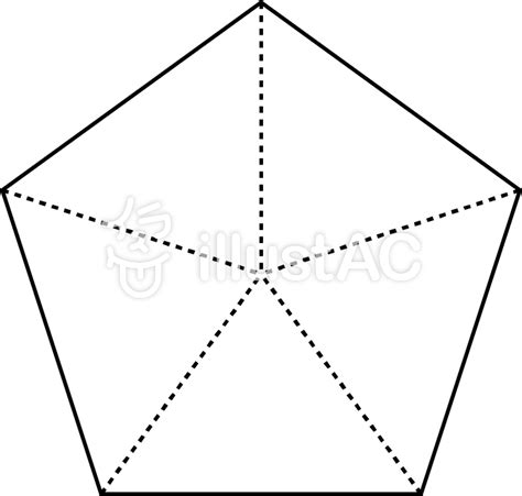 數字4設計 5角形 角度